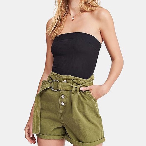 Free People Pants - FREE PEOPLE Cindy High Rise Utility Shorts NWT